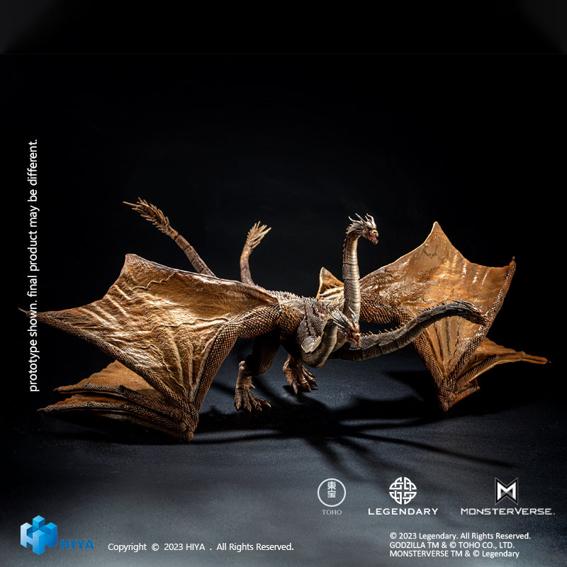 HIYA Exquisita Serie Básica Ninguna Escala 14 Pulgadas Godzilla Rey de los Monstruos Rey Ghidorah Figura de Acción 