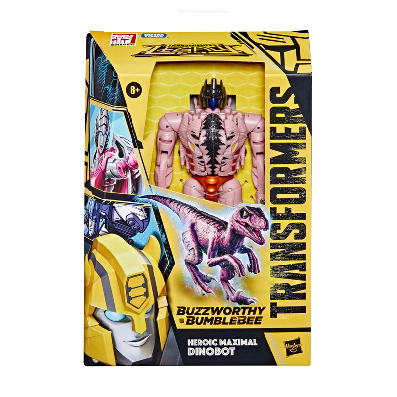 Hasbro Transformers Buzzworthy Bumblebee Legado Voyager Heroico Maximal Dinobot