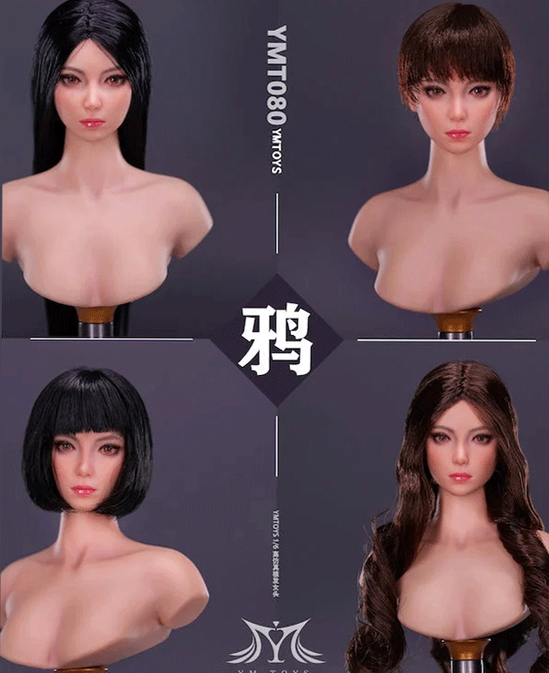 1/6 YMTOYS YMT080 "Ya" escultura de cabeza