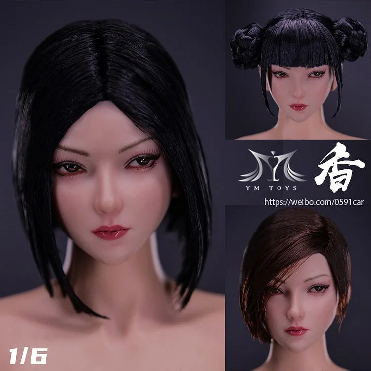 1/6 YMTOYS YMT074 "Xiang" escultura de cabeza femenina