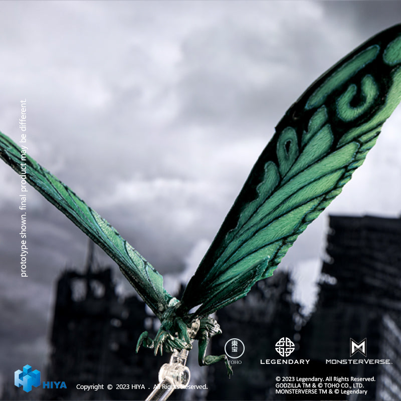 HIYA Exquisite Basic Series None Scale 14 Zoll GODZILLA KING OF THE MONSTERS Mothra Emerald Titan Ver. Action Figur